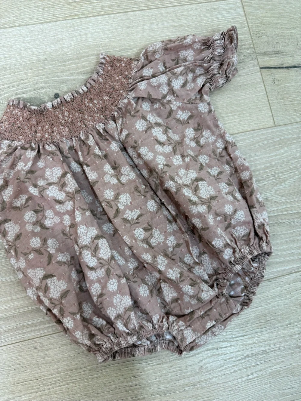 Noralee Blush Hydrangea Maddie Romper
